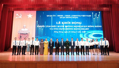 Toàn cảnh lễ ký kết hợp tác chiến lược giữa Quận Hồng Bàng và Tập đoàn Song Nam