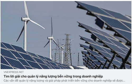 Tìm lời giải cho quản lý năng lượng bền vững trong doanh nghiệp