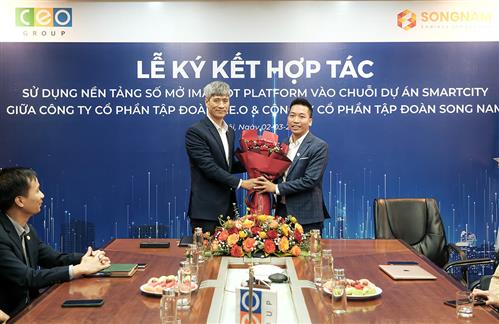 Tập đoàn CEO hợp tác với Song Nam Group sử dụng nền tảng số mở IMAX IoT Platform cho chuỗi dự án Smartcity